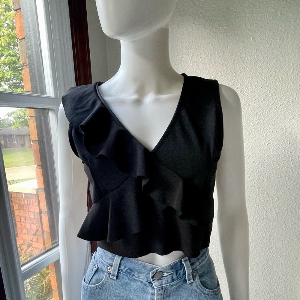 PrettyLittleThing Ruffle Crop Top